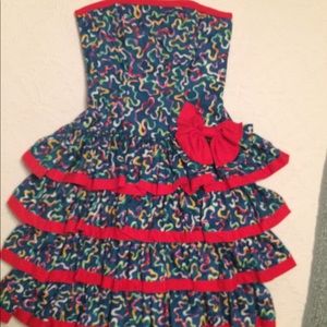 Strapless cotton summer dress